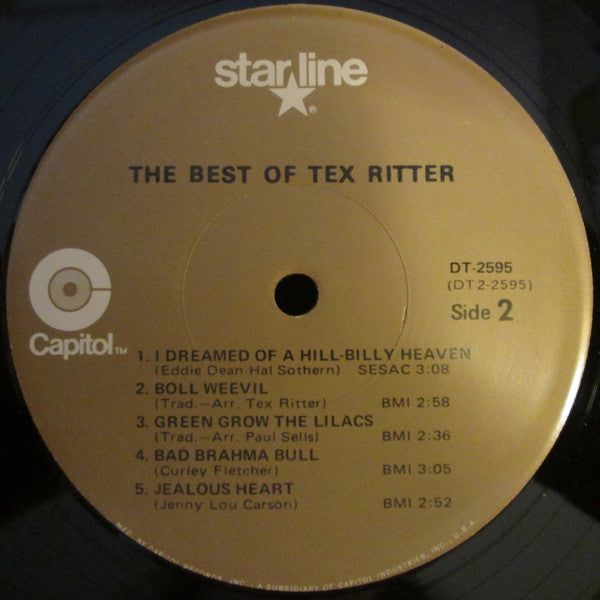 Tex Ritter - The Best Of Tex Ritter