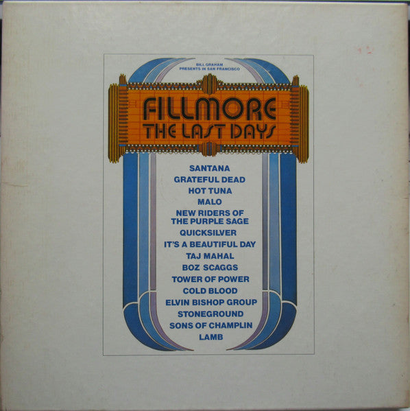 Various - Fillmore - The Last Days