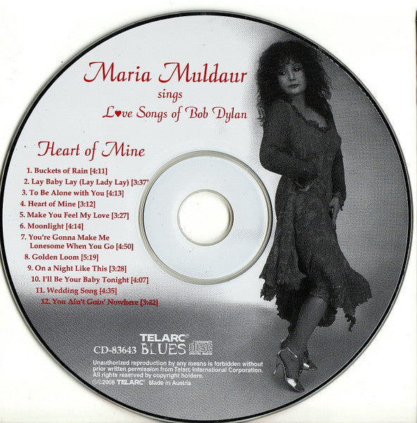Maria Muldaur - Sings Love Songs Of Bob Dylan - Heart Of Mine