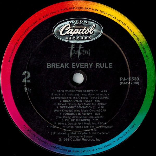 Tina Turner - Break Every Rule