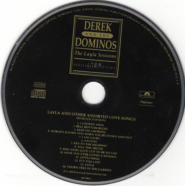 Derek & The Dominos - Layla And Other Assorted Love Songs (The Layla Sessions)