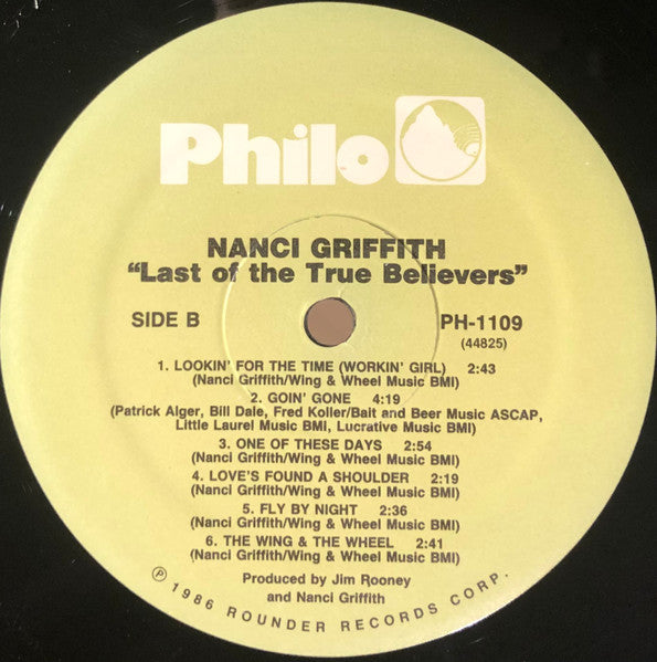 Nanci Griffith - The Last Of The True Believers