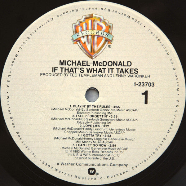 Michael McDonald - If That's What It Takes