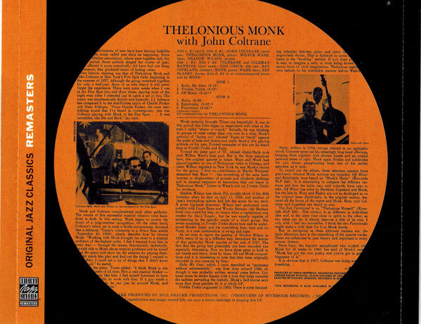 Thelonious Monk - Thelonious Monk With John Coltrane