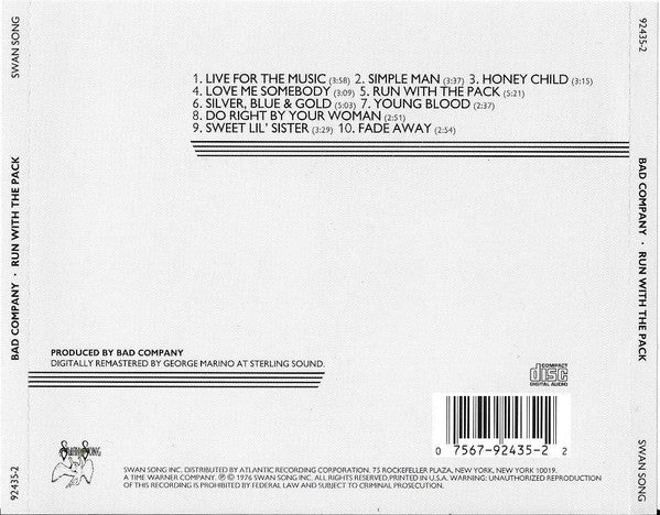 Bad Company (3) - Run With The Pack