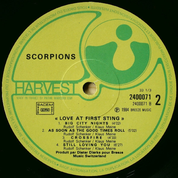 Scorpions - Love At First Sting