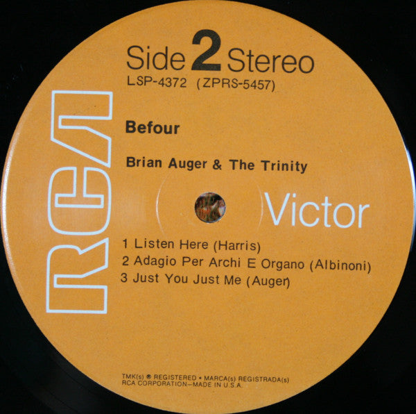 Brian Auger & The Trinity - Befour