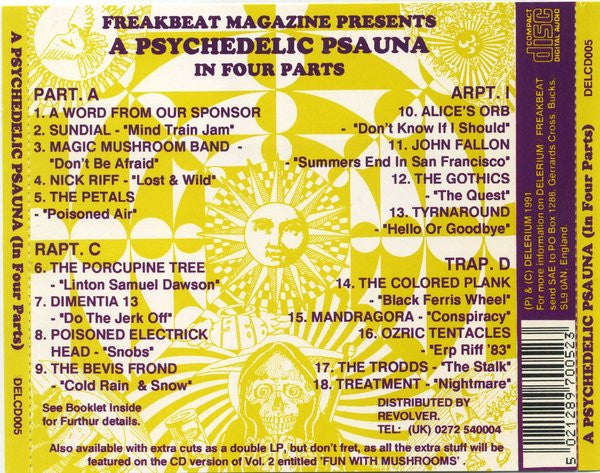 Various - A Psychedelic Psauna (In Four Parts)