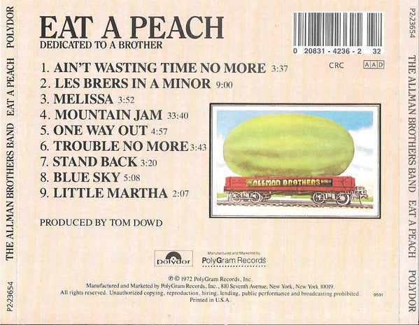 The Allman Brothers Band - Eat A Peach