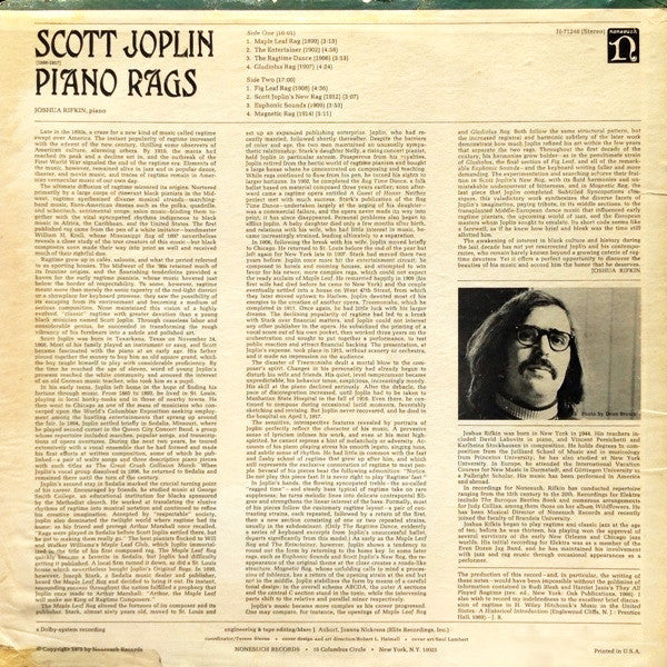 Scott Joplin - Piano Rags
