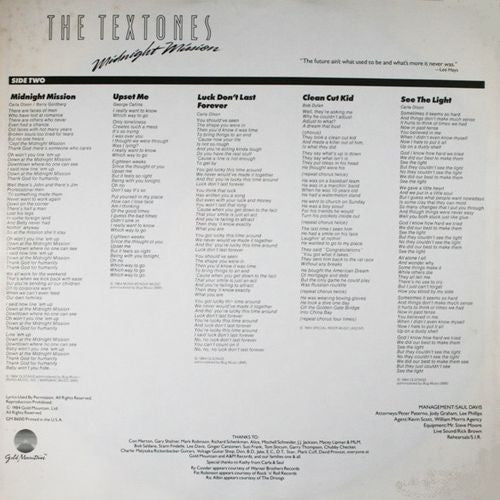 The Textones - Midnight Mission