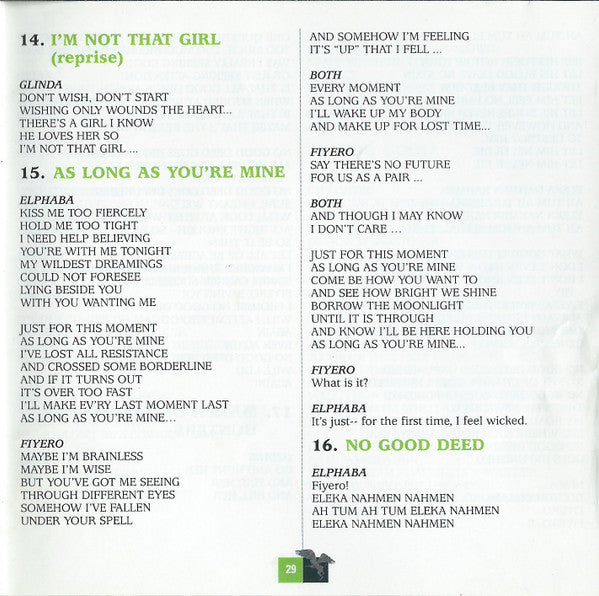 Stephen Schwartz - Wicked (Original Broadway Cast Recording)