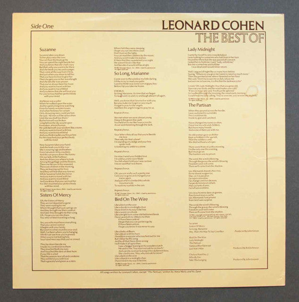 Leonard Cohen - The Best Of