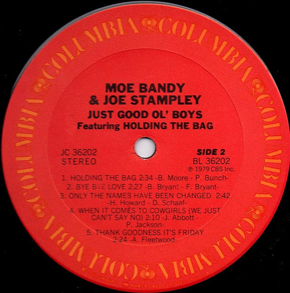 Moe Bandy & Joe Stampley - Just Good Ol' Boys Featuring Holding The Bag