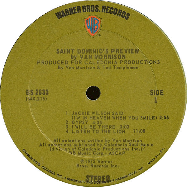 Van Morrison - Saint Dominic's Preview