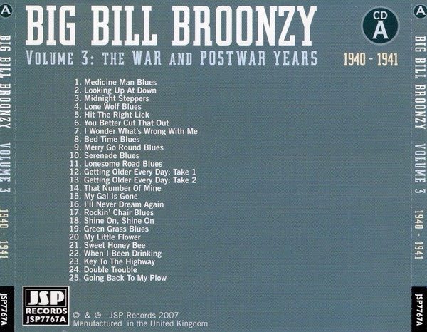 Big Bill Broonzy - Volume 3: The War And Postwar Years 1940 - 1951
