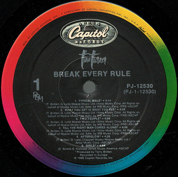 Tina Turner - Break Every Rule