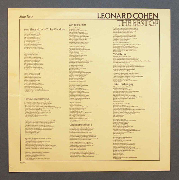 Leonard Cohen - The Best Of