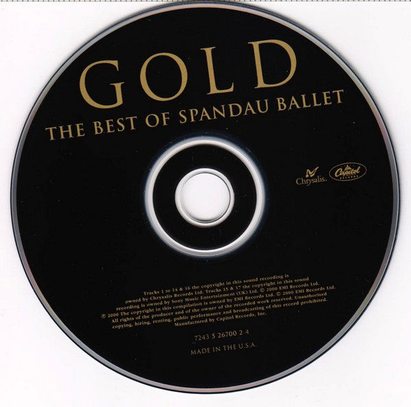 Spandau Ballet - Gold - The Best Of Spandau Ballet