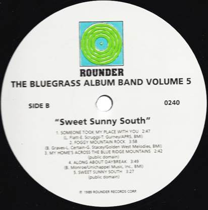 Bluegrass Album Band - Sweet Sunny South - The Bluegrass Album Band Volume 5