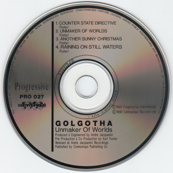 Golgotha (2) - Unmaker Of Worlds
