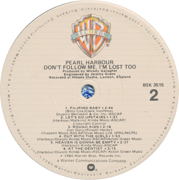 Pearl Harbour - Don't Follow Me, I'm Lost Too