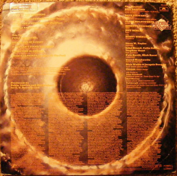 Bruford - Feels Good To Me