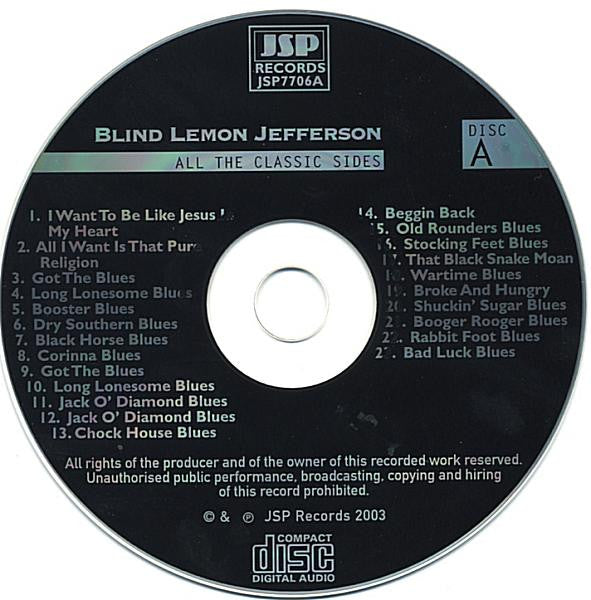 Blind Lemon Jefferson - The Complete 94 Classic Sides Remastered