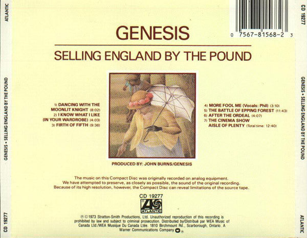 Genesis - Selling England By The Pound