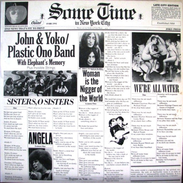 John Lennon & Yoko Ono - Some Time In New York City