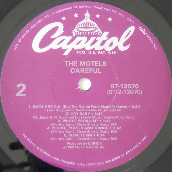 The Motels - Careful