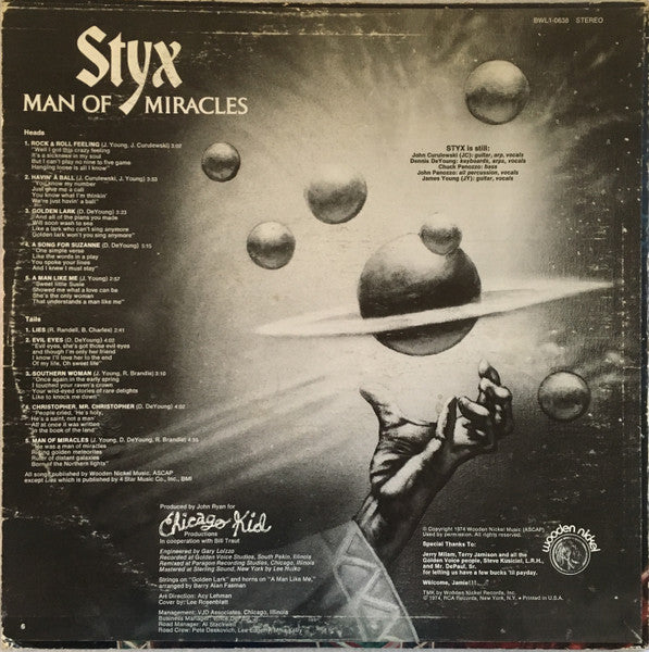 Styx - Man Of Miracles