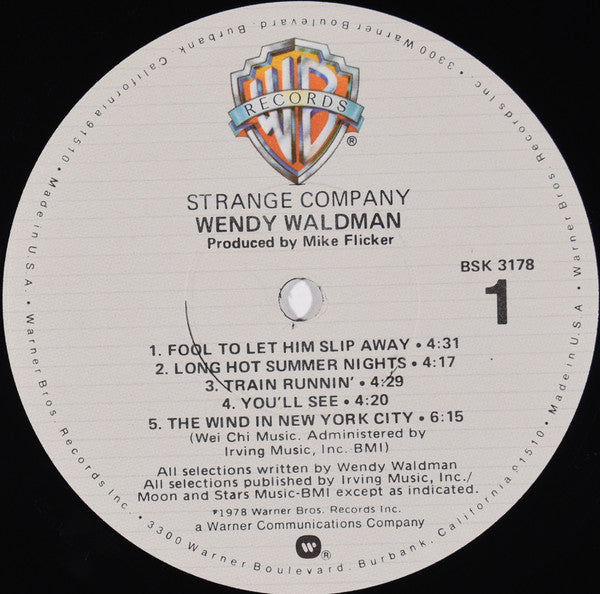 Wendy Waldman - Strange Company