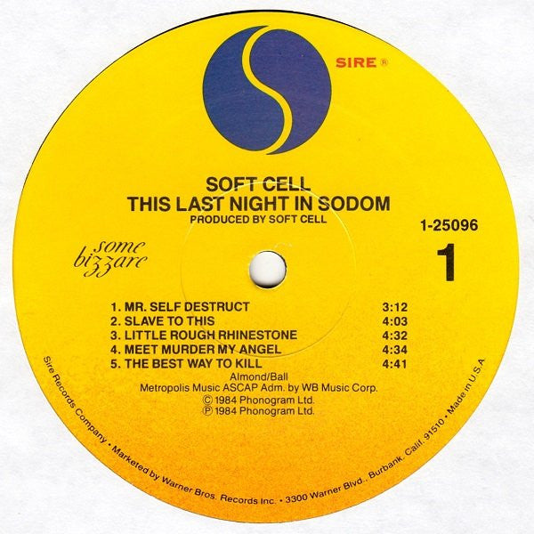 Soft Cell - This Last Night In Sodom