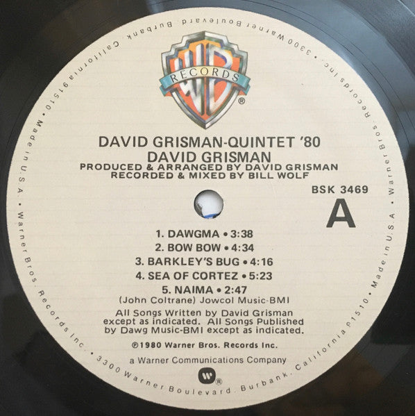 David Grisman - Quintet '80