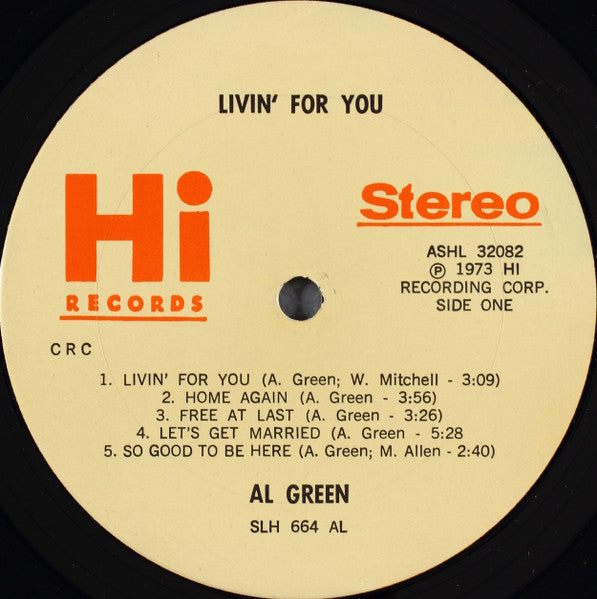 Al Green - Livin' For You