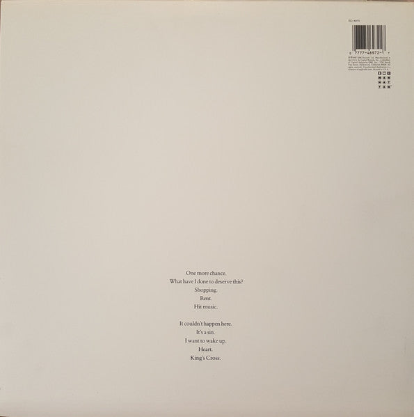 Pet Shop Boys - Actually