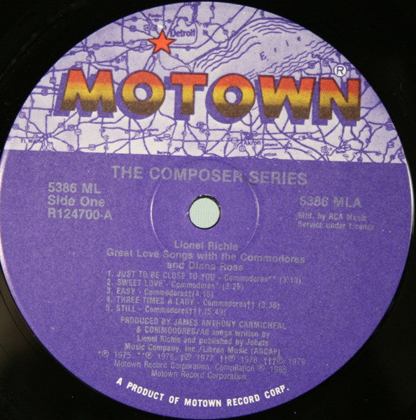 Lionel Richie - Great Love Songs With The Commodores & Diana Ross