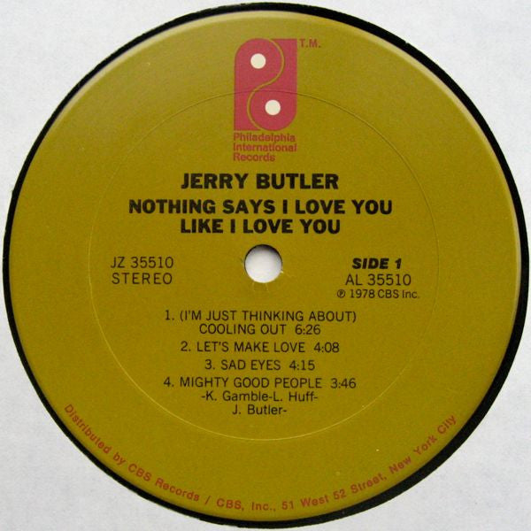 Jerry Butler - Nothing Says I Love You Like I Love You