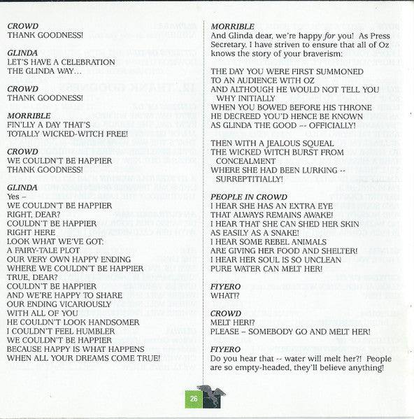 Stephen Schwartz - Wicked (Original Broadway Cast Recording)