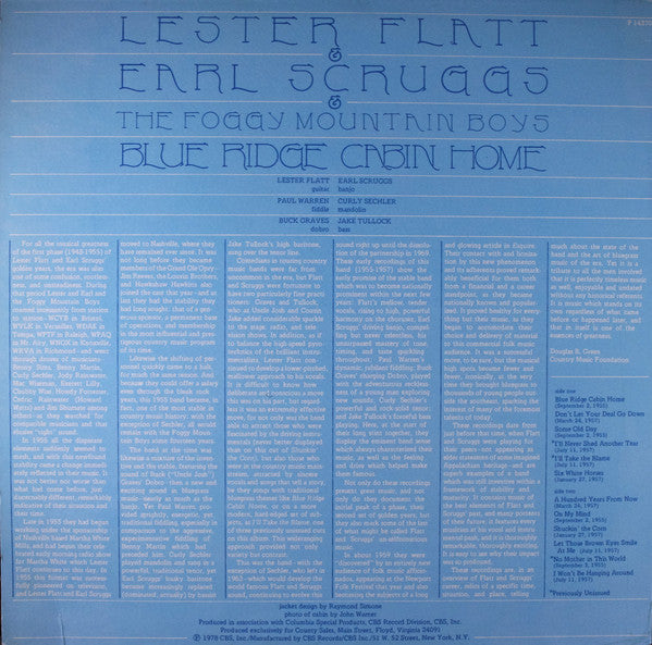 Flatt & Scruggs - Blue Ridge Cabin Home
