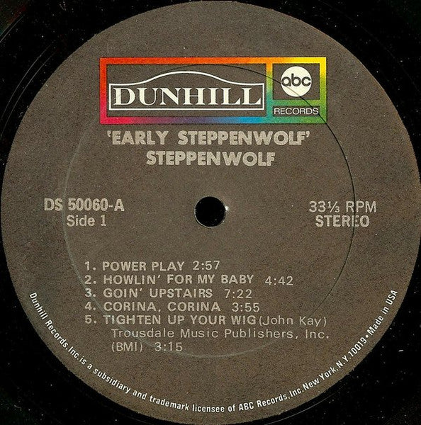 Steppenwolf - Early Steppenwolf