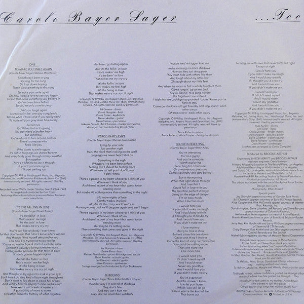 Carole Bayer Sager - ...Too