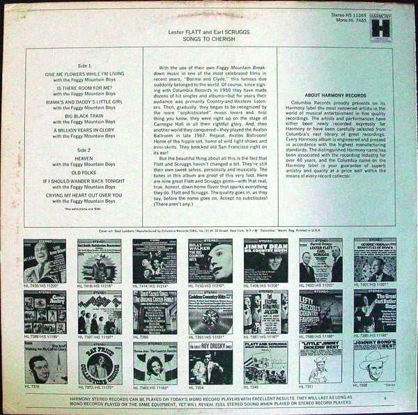 Flatt & Scruggs - Songs To Cherish