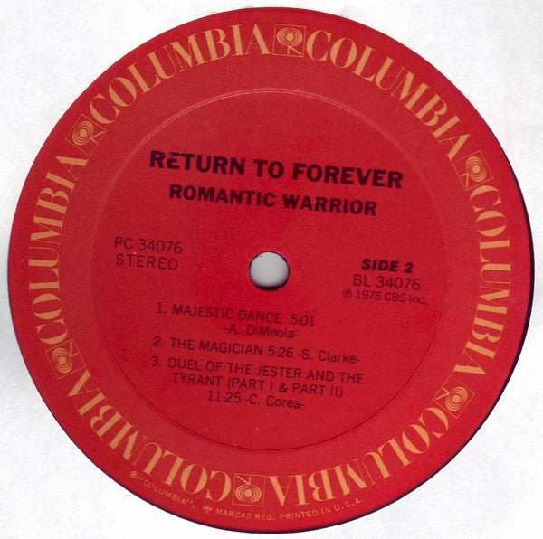Return To Forever - Romantic Warrior