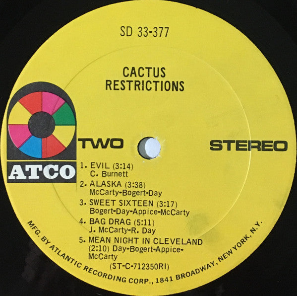 Cactus (3) - Restrictions