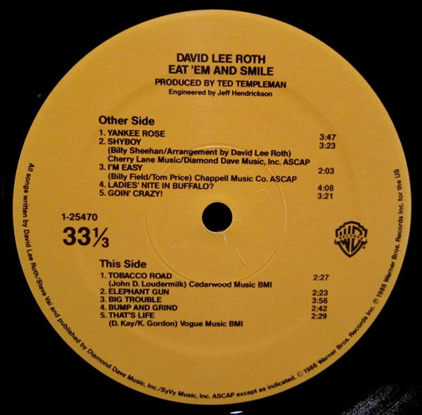 David Lee Roth - Eat 'Em And Smile