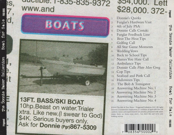 Donnie Baker - Boat for Sale: The Donnie Baker Collection