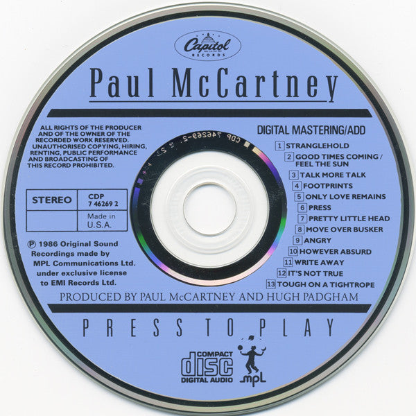Paul McCartney - Press To Play