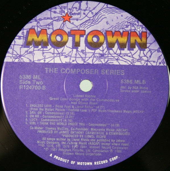 Lionel Richie - Great Love Songs With The Commodores & Diana Ross